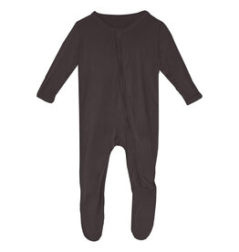 Kickee Pants Footie with 2 Way Zipper Midnight