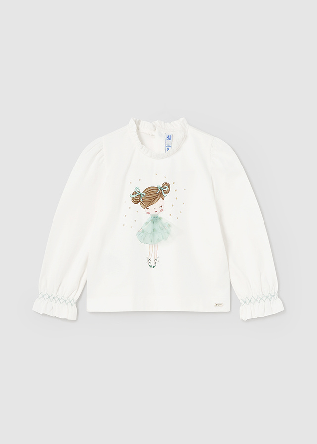 LS Crazy Angels nude image  all  Nude LS Shirt/Girl in Jade Dress Design - little orange fish