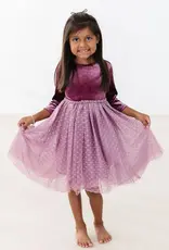 Mila & Rose Amethyst Velvet Tutu Dress