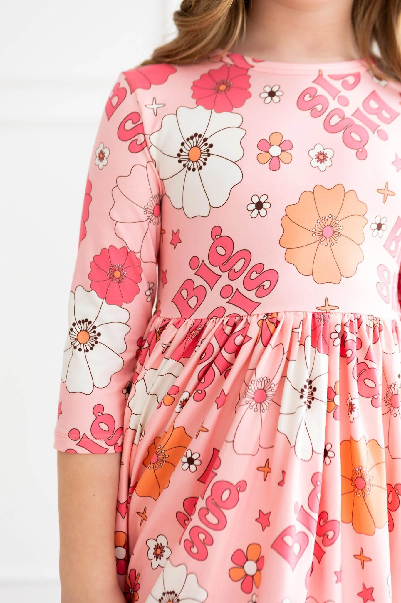 Mila & Rose Big Sis Floral Twirl Dress