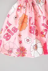 Mila & Rose Lil Sis Floral 3/4 Twirl Bodysuit