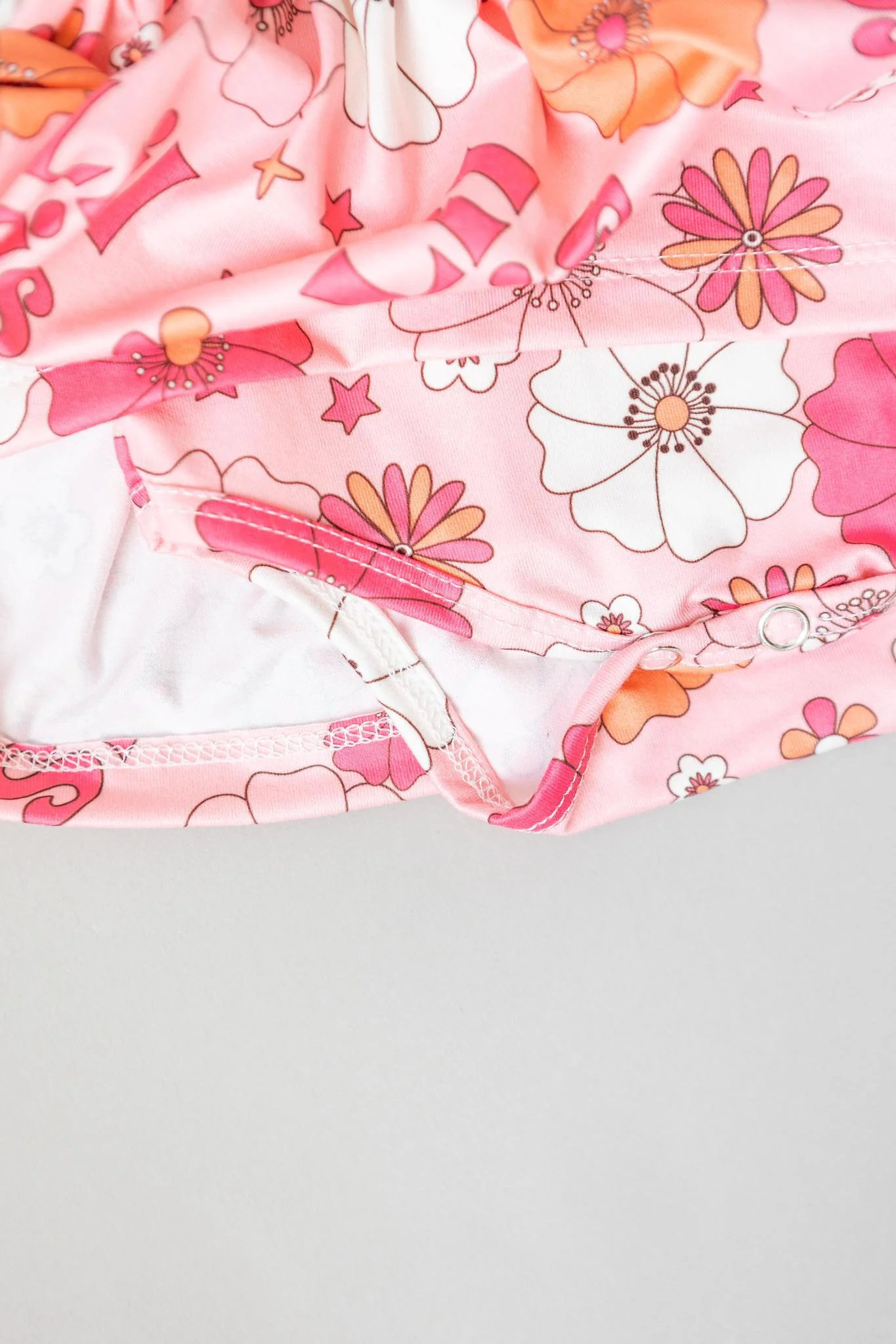 Mila & Rose Lil Sis Floral 3/4 Twirl Bodysuit