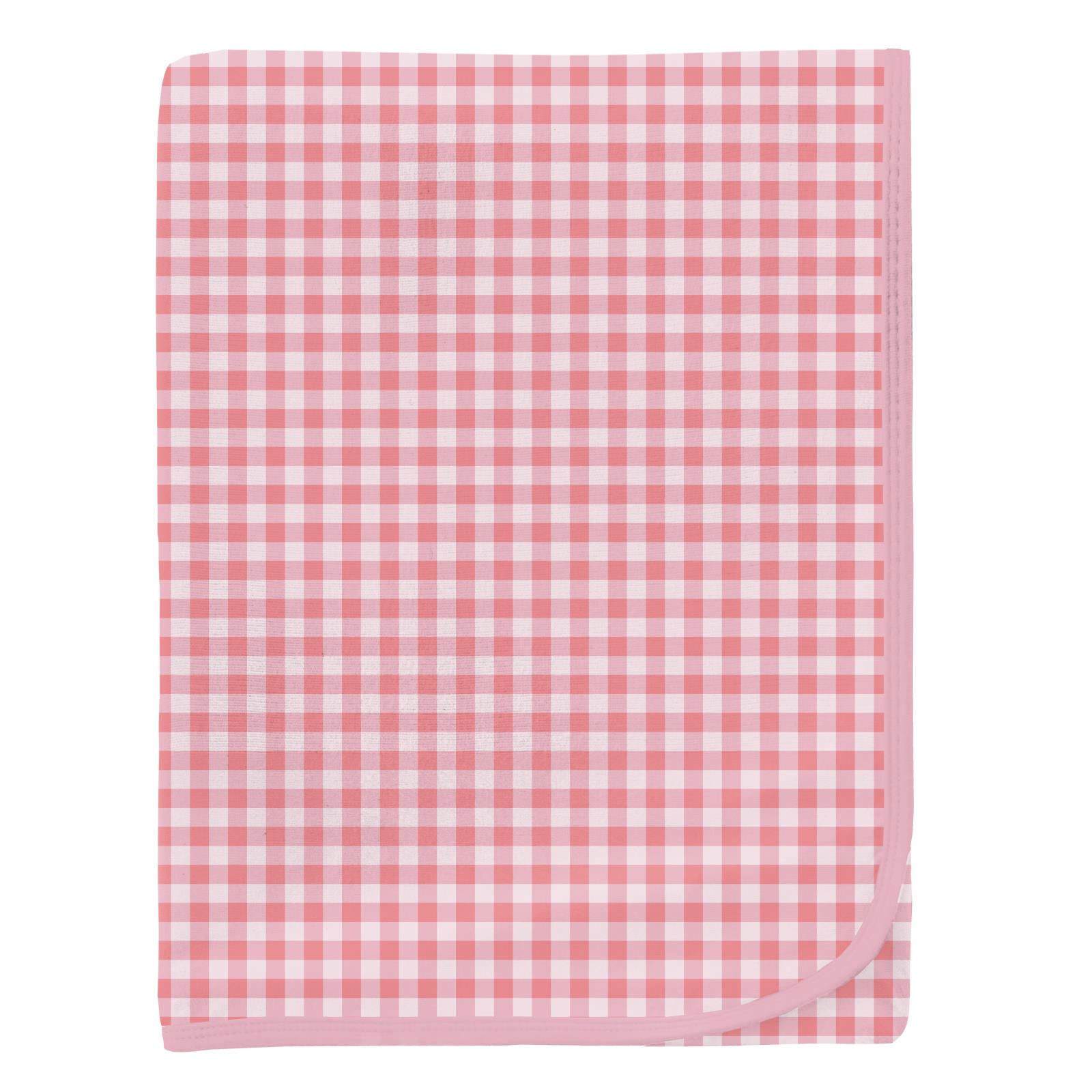 Kickee Pants Print Swaddling Blanket Cake Pop Gingham