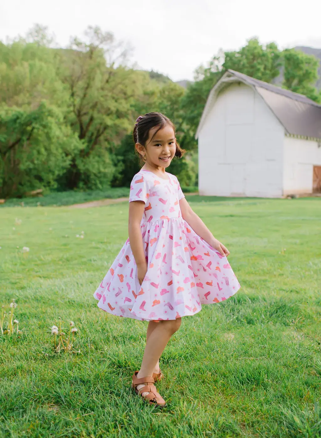Ollie Jay Classic Twirl Dress in Cowgirl