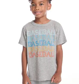 Chaser Streaky Grey Baseball Triblend Jersey SS Tee