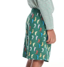 Chaser Broccolini Green All Over Golfers Print Cozy Knit Shorts