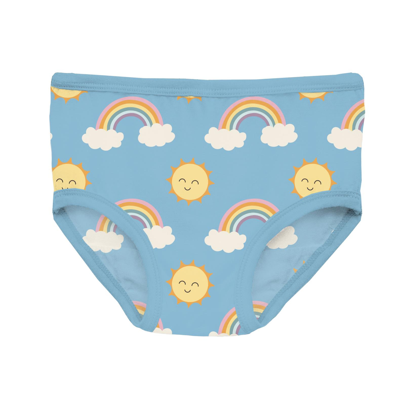 Kickee Pants Print Girl's Underwear Sunshine and Rainbows