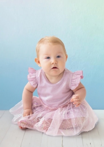 Mabel and Honey | Isobella and Chloe Periwinkle Dress