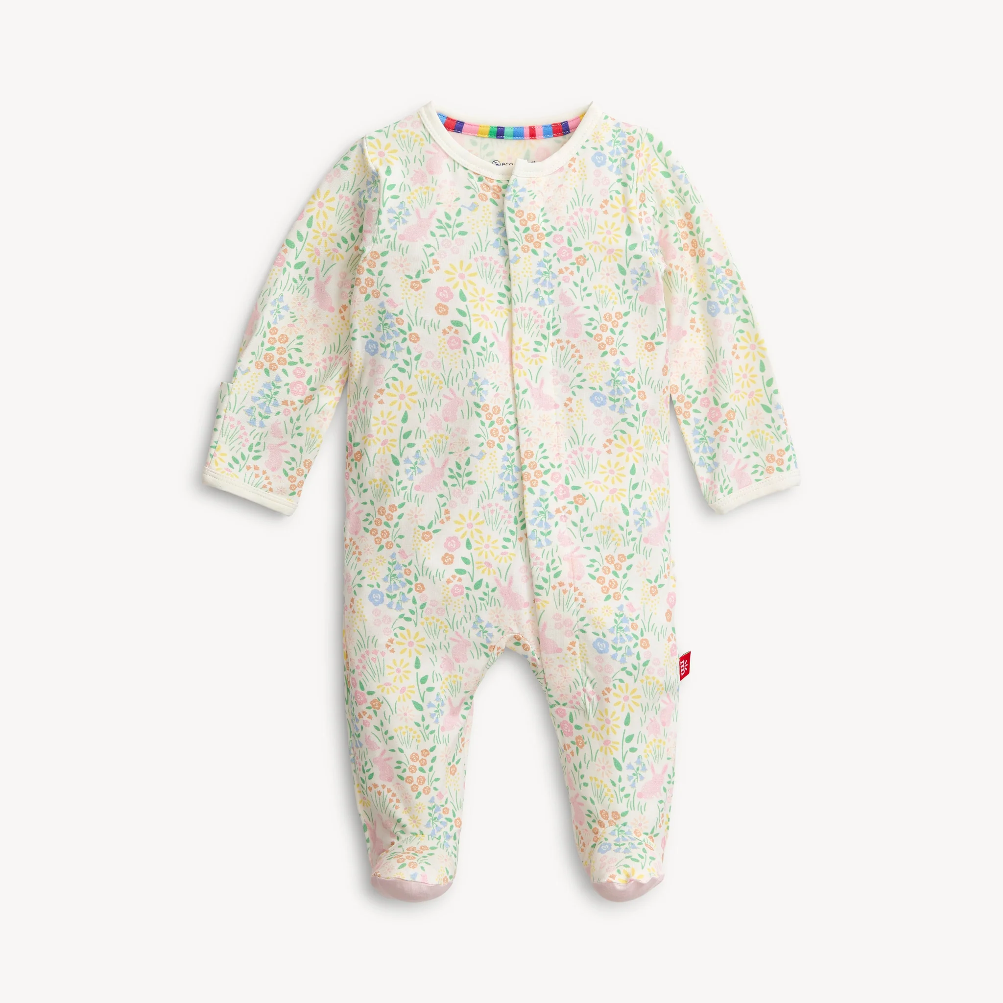 Magnetic  Me Hoppy Garden Modal Footie with Ruffle
