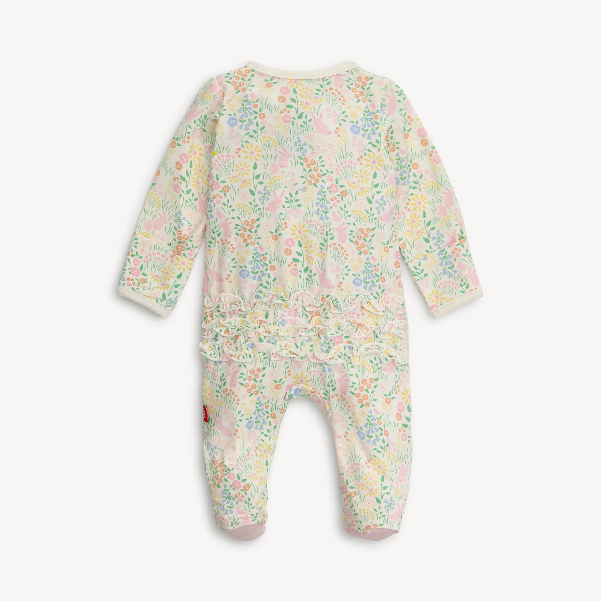 Magnetic  Me Hoppy Garden Modal Footie with Ruffle