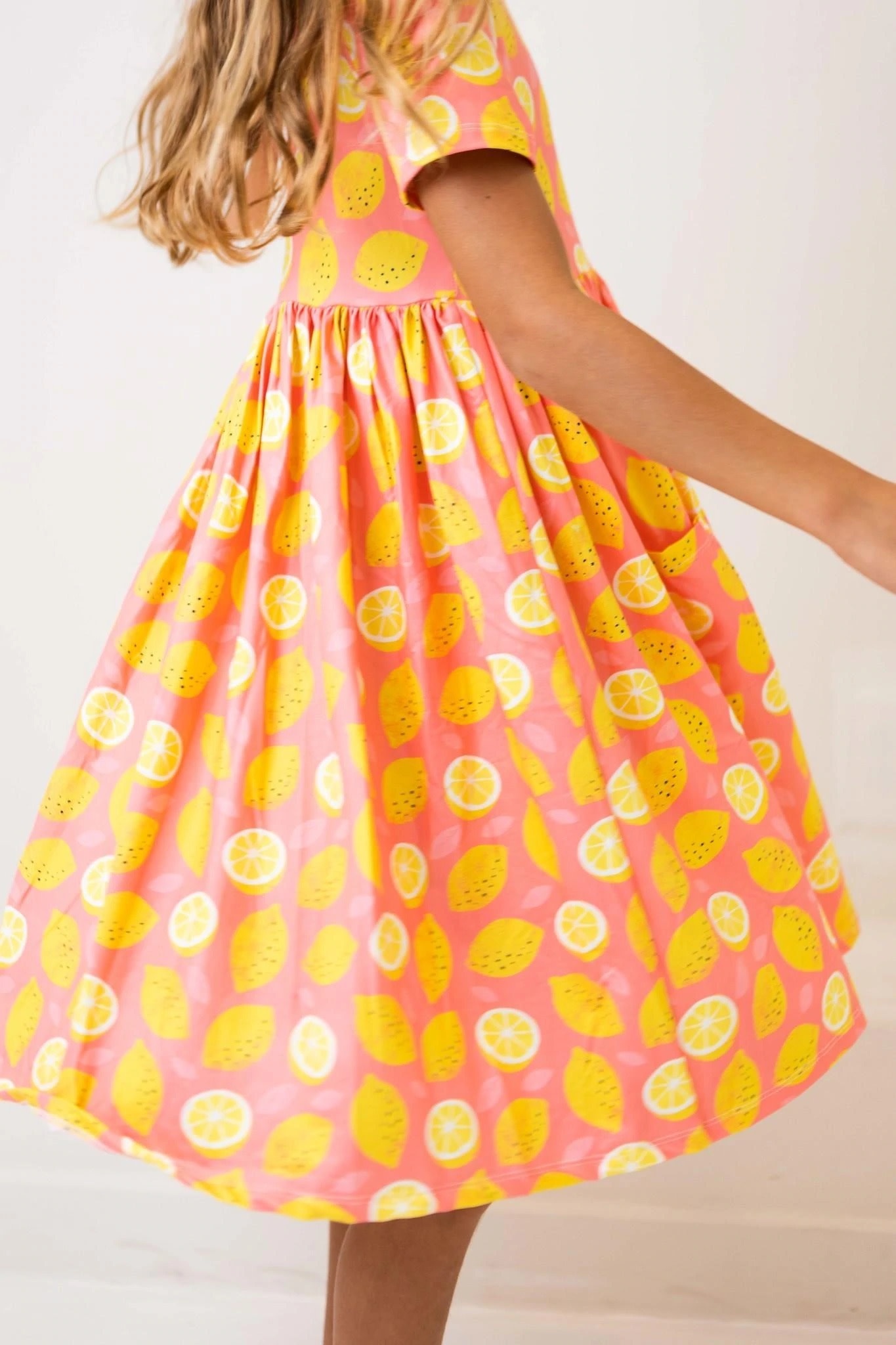 Mila & Rose Lemon Squeezy SS Pocket Twirl Dress