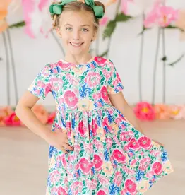 Mila & Rose Wildflower Wishes S/S Pocket Twirl Dress