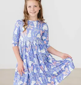 Mila & Rose Hop, Skip, & Twirl 3/4 Sleeve Pocket Twirl Dress