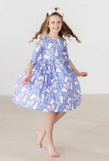 Mila & Rose Hop, Skip, & Twirl 3/4 Sleeve Pocket Twirl Dress