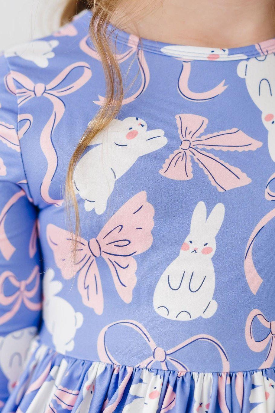 Mila & Rose Hop, Skip, & Twirl 3/4 Sleeve Pocket Twirl Dress