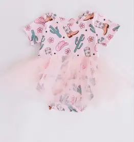 Mila & Rose Cactus Cowgirl Tutu Bodysuit