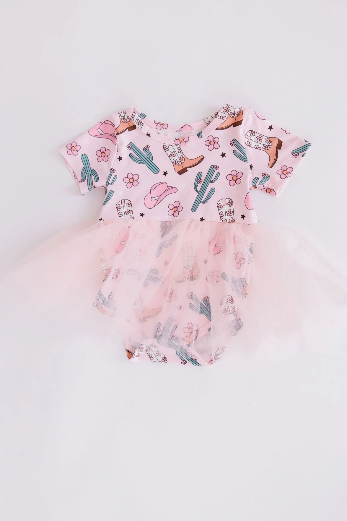 Mila & Rose Cactus Cowgirl Tutu Bodysuit