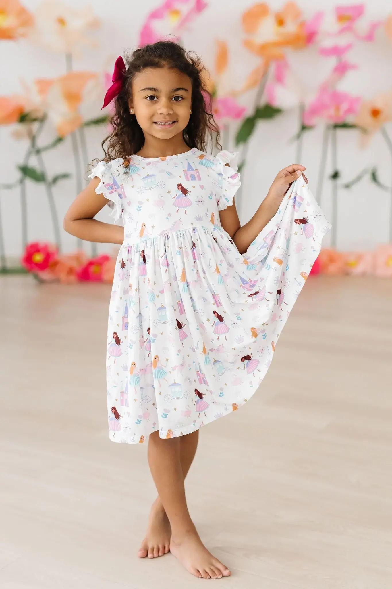 Mila & Rose Fairy Princess Flutter Sleeve Twirl Dress