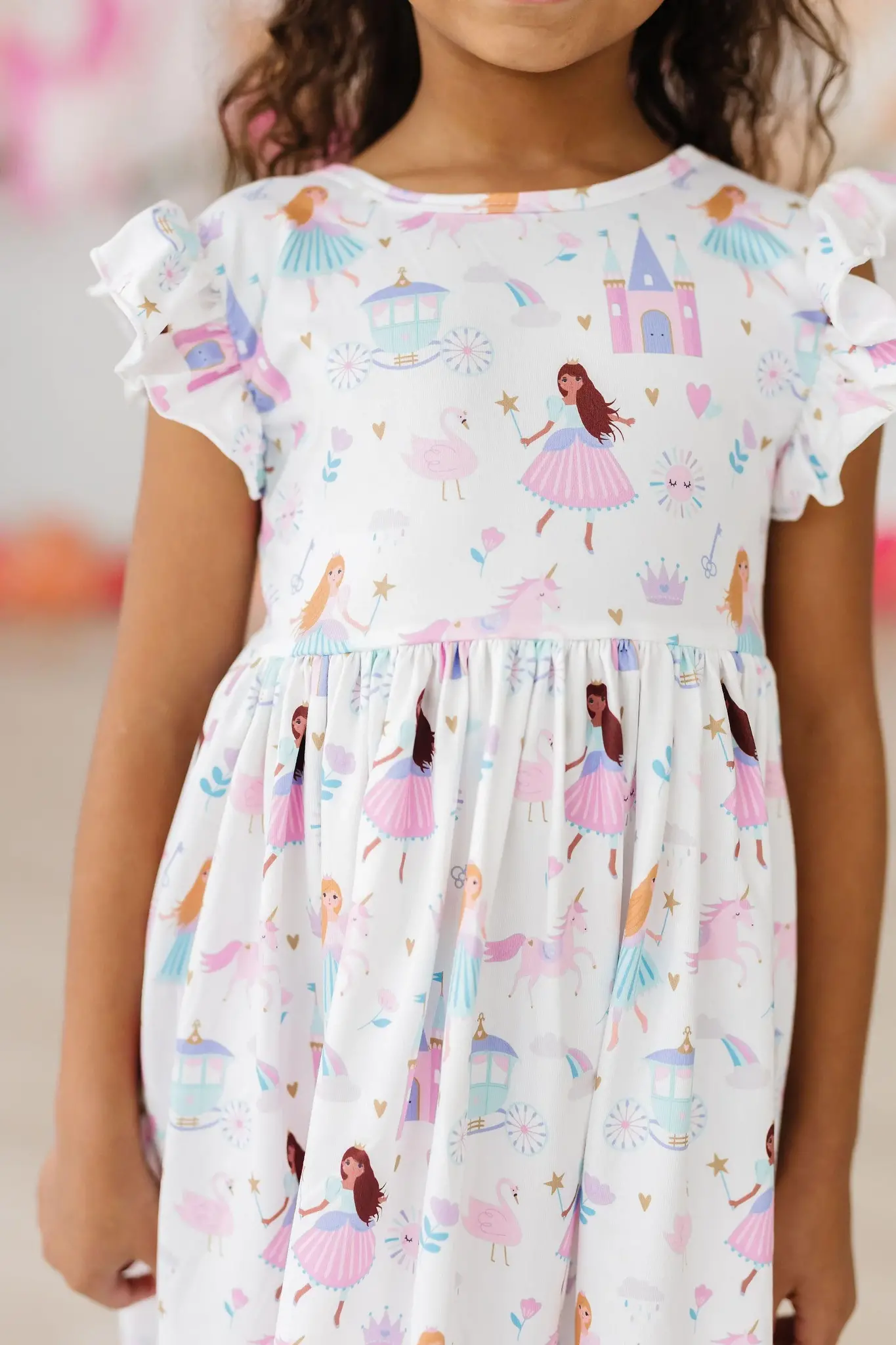 Mila & Rose Fairy Princess Flutter Sleeve Twirl Dress