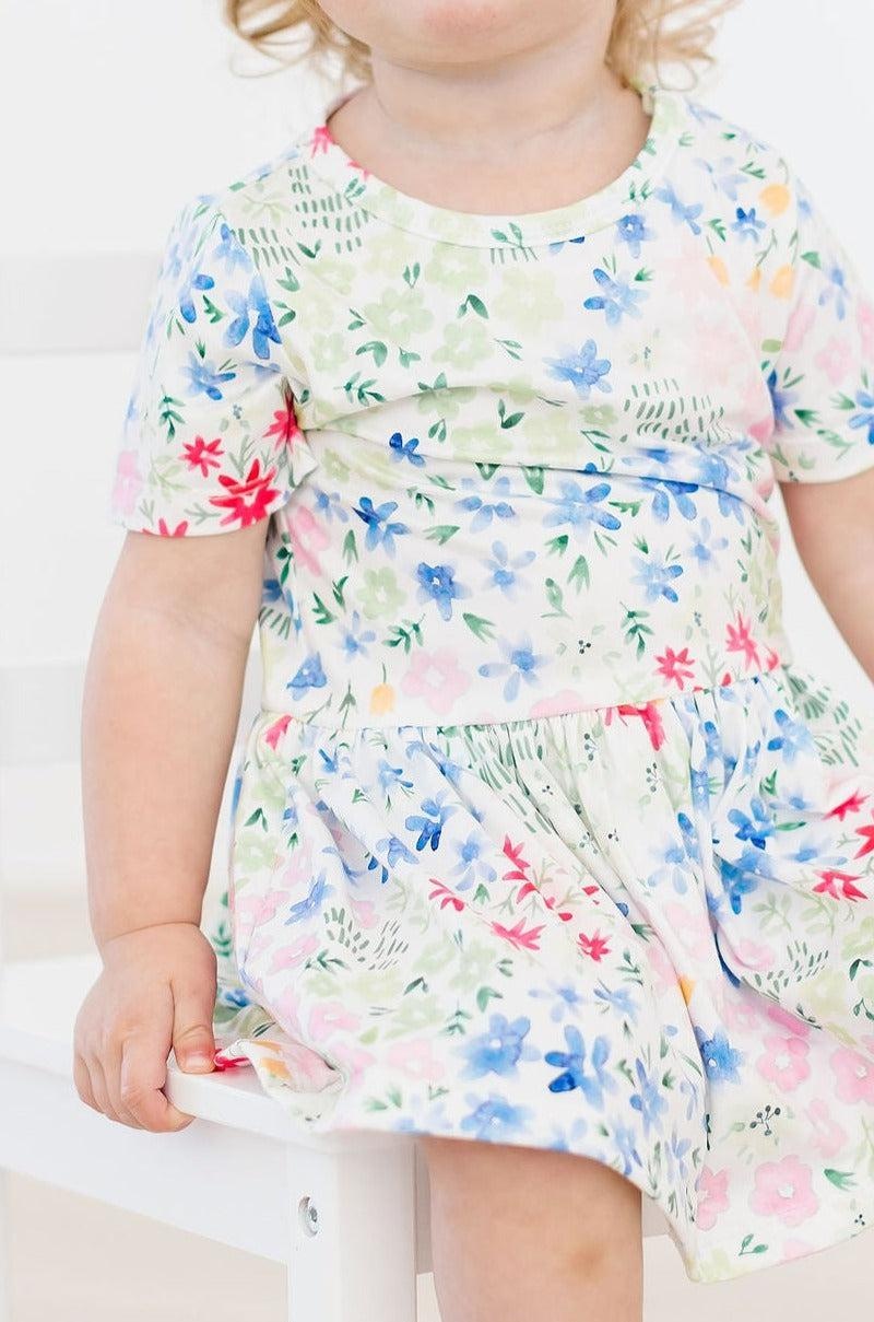 Mila & Rose Sunshine Meadows SS Twirl Bodysuit