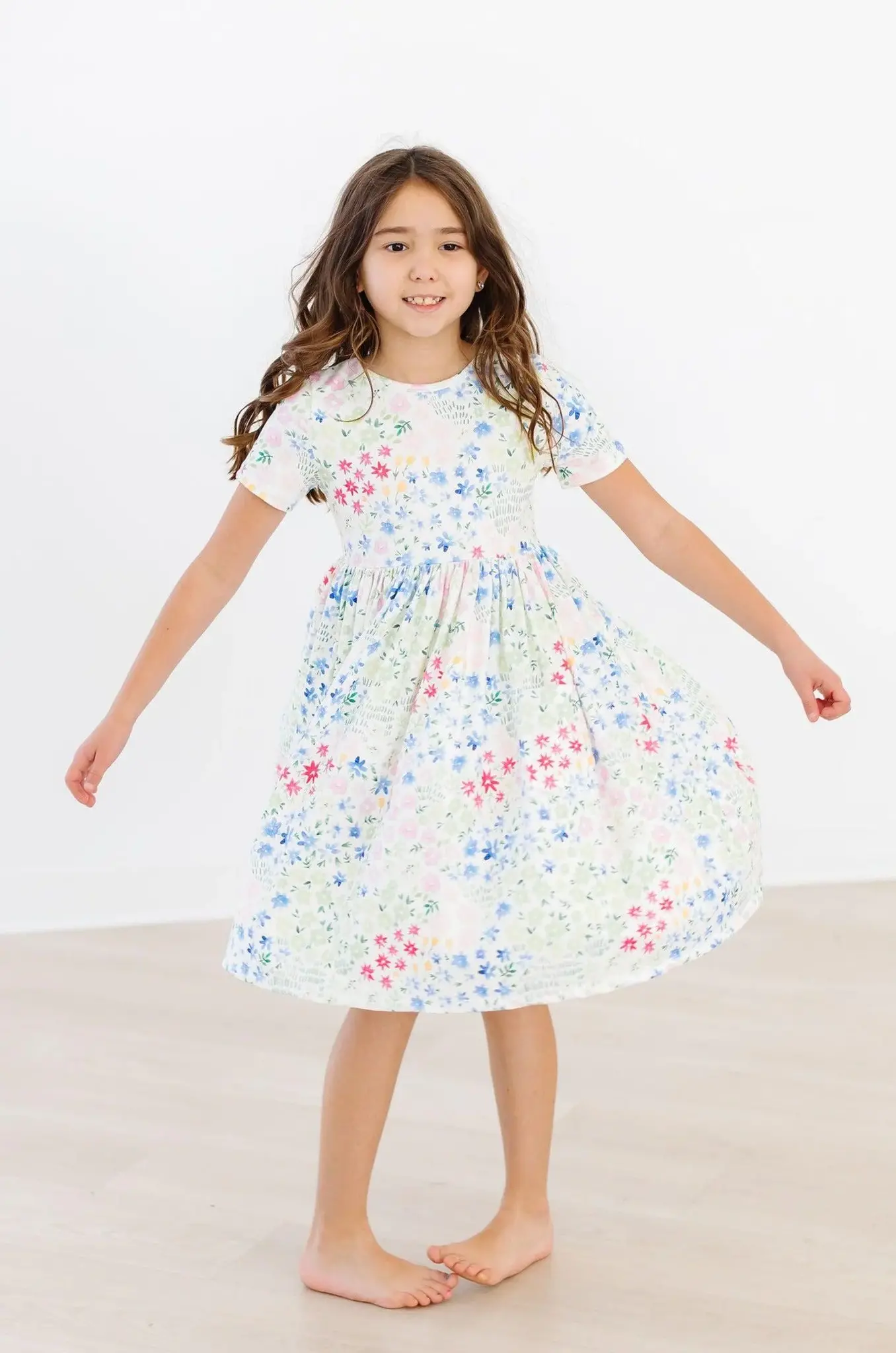Mila & Rose Sunshine Meadows SS Pocket Twirl Dress