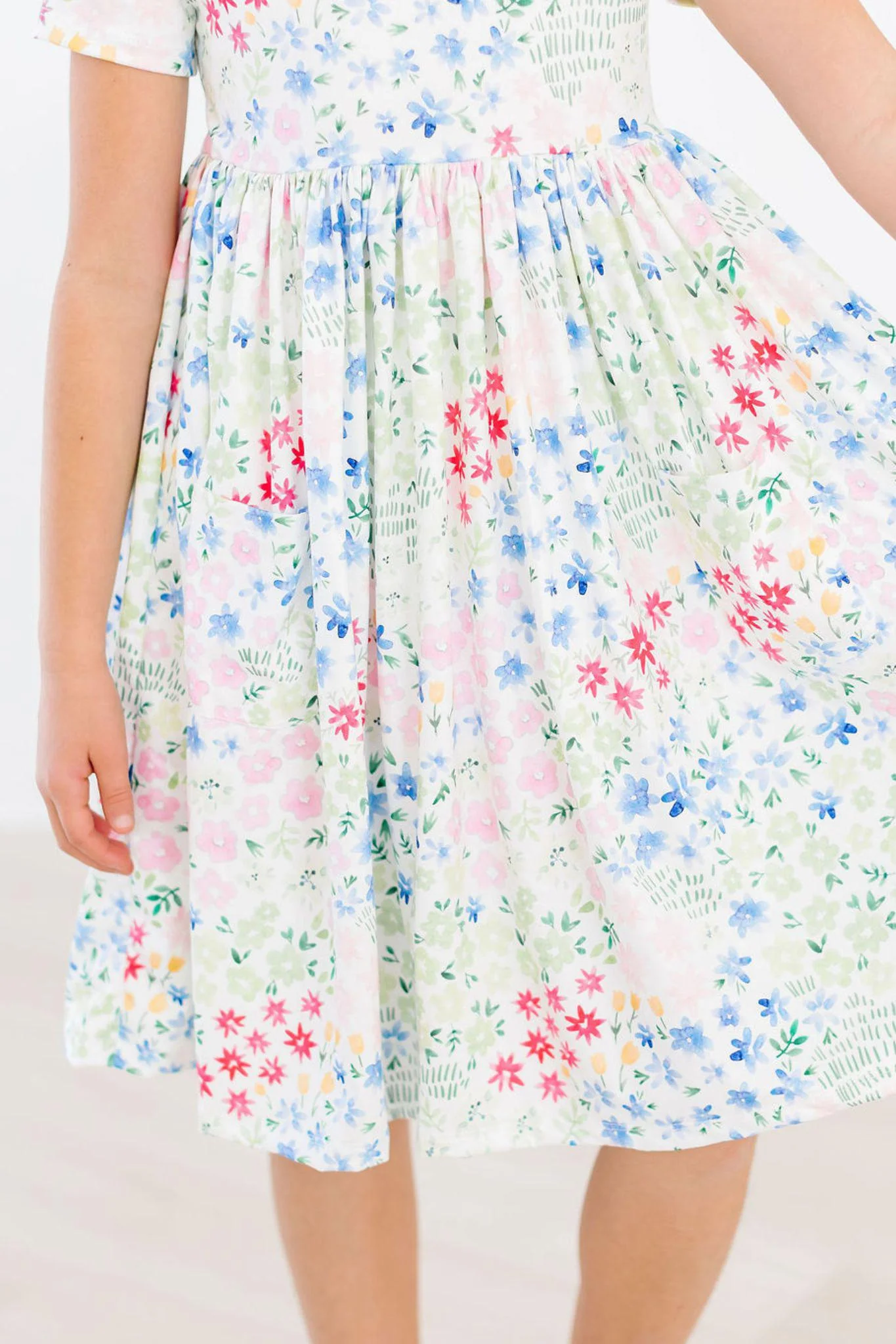 Mila & Rose Sunshine Meadows SS Pocket Twirl Dress