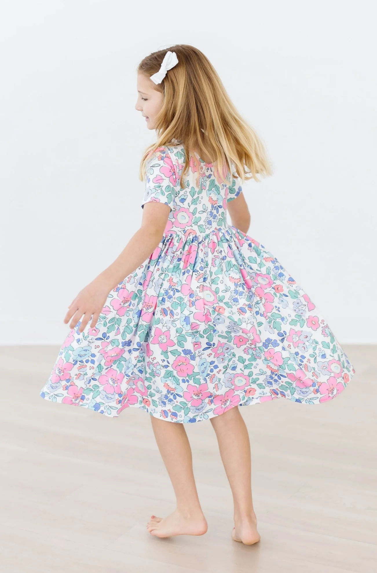 Mila & Rose Hydrangea S/S Pocket Twirl Dress