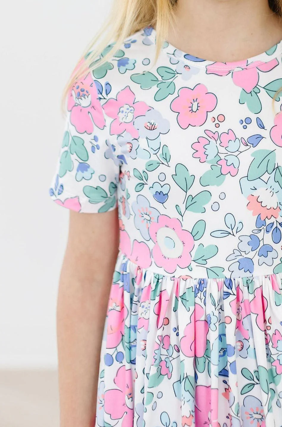 Mila & Rose Hydrangea S/S Pocket Twirl Dress