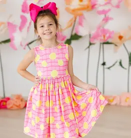 Mila & Rose Pink Lemonade Tank Twirl Dress