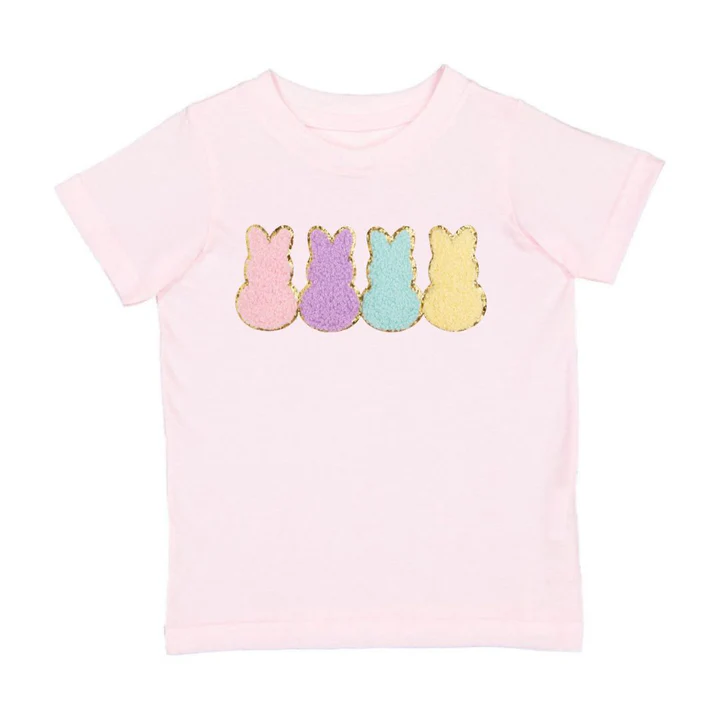 Sweet Wink Easter Peeps Patch Short Sleeve T-Shirt Ballet
