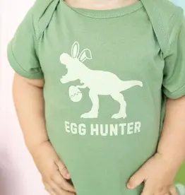 Sweet Wink Egg Hunter Easter Short Sleeve Bodysuit Sage