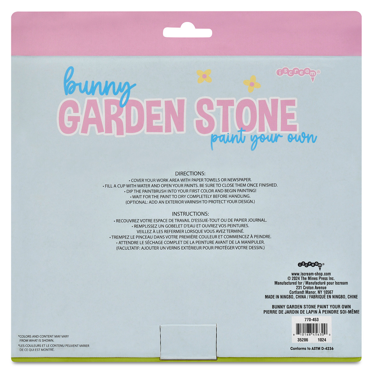 iscream Paint Your Own Bunny Garden Stone