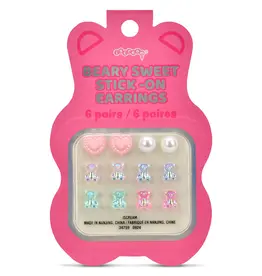 iscream Beary Sweet Stick On Earrings