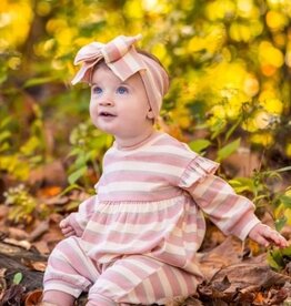 Mabel and Honey | Isobella and Chloe Candy Stripe Romper