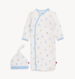 Magnetic  Me Blue Baby Beats Modal Gown & Hat Set