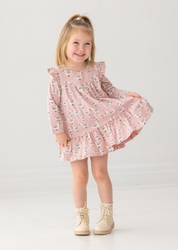 Mabel and Honey | Isobella and Chloe  Ducky in Pink Dress