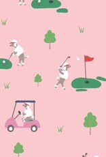 Angel Dear S/S Loungewear Set Pink Dog Gone Golf