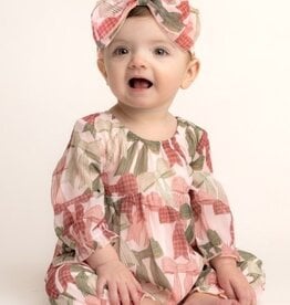 Mabel and Honey | Isobella and Chloe Bow-tiful Romper