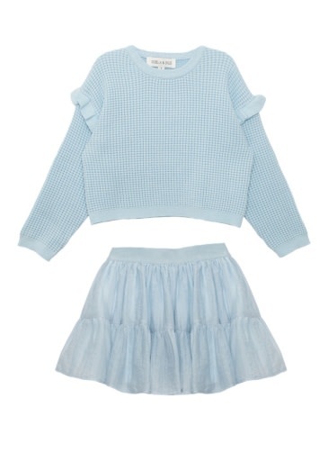 Mabel and Honey | Isobella and Chloe Tutu in the Clouds 2PC Set