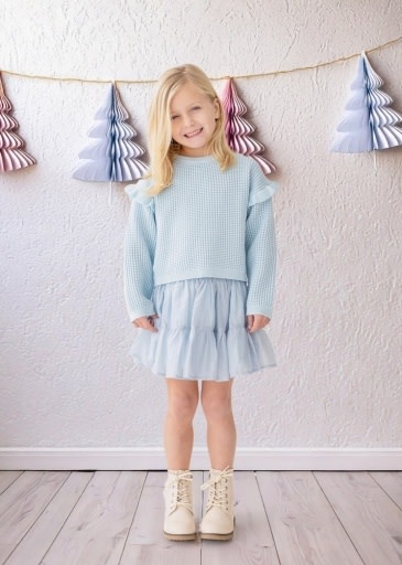 Mabel and Honey | Isobella and Chloe Tutu in the Clouds 2PC Set