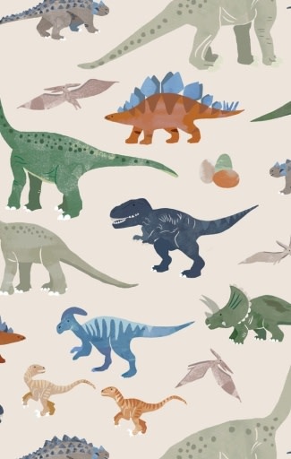 Angel Dear 2 Way Zipper Footie Washy Dinos