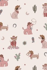 Angel Dear 2 Way Zipper Ruffle Back Footie Cowgirl Dogs