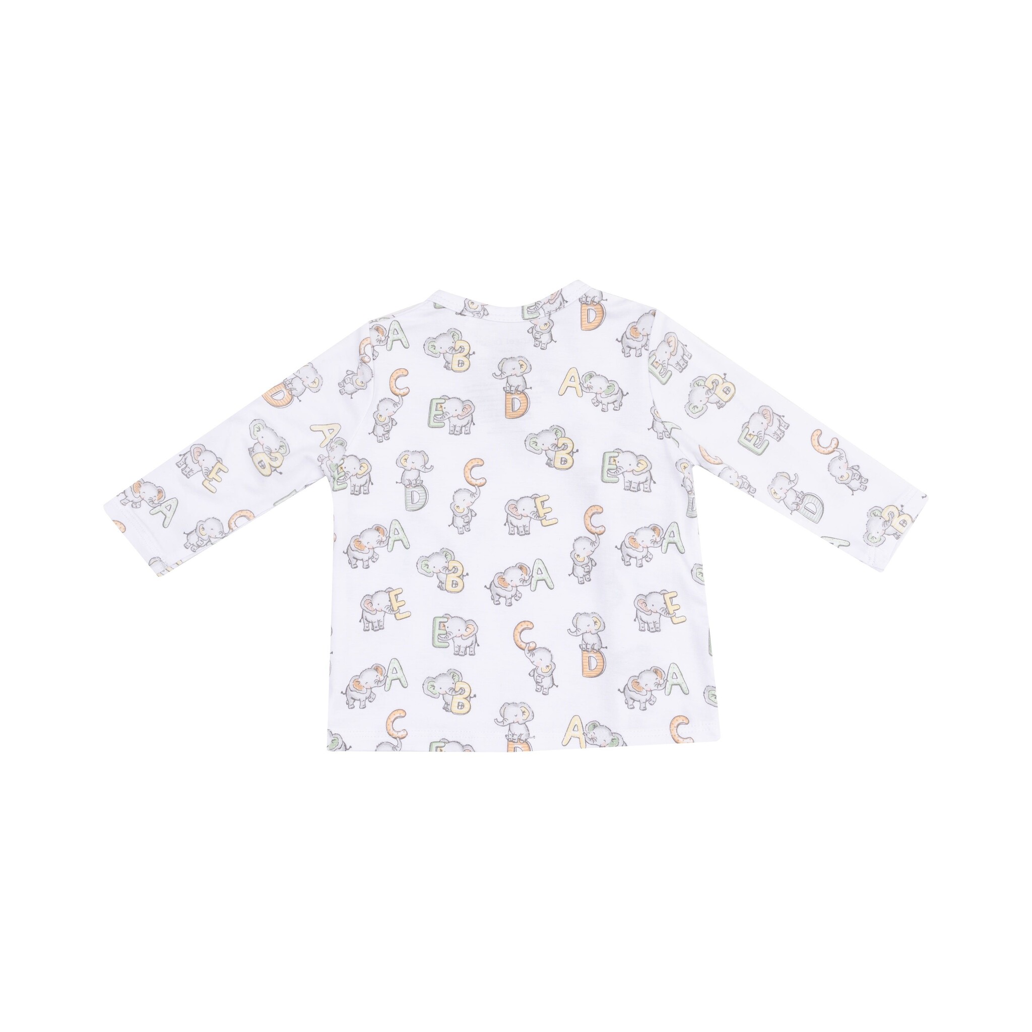 Angel Dear Vintage Elephant ABC Tmh Set With Roll Over Cuff Pant