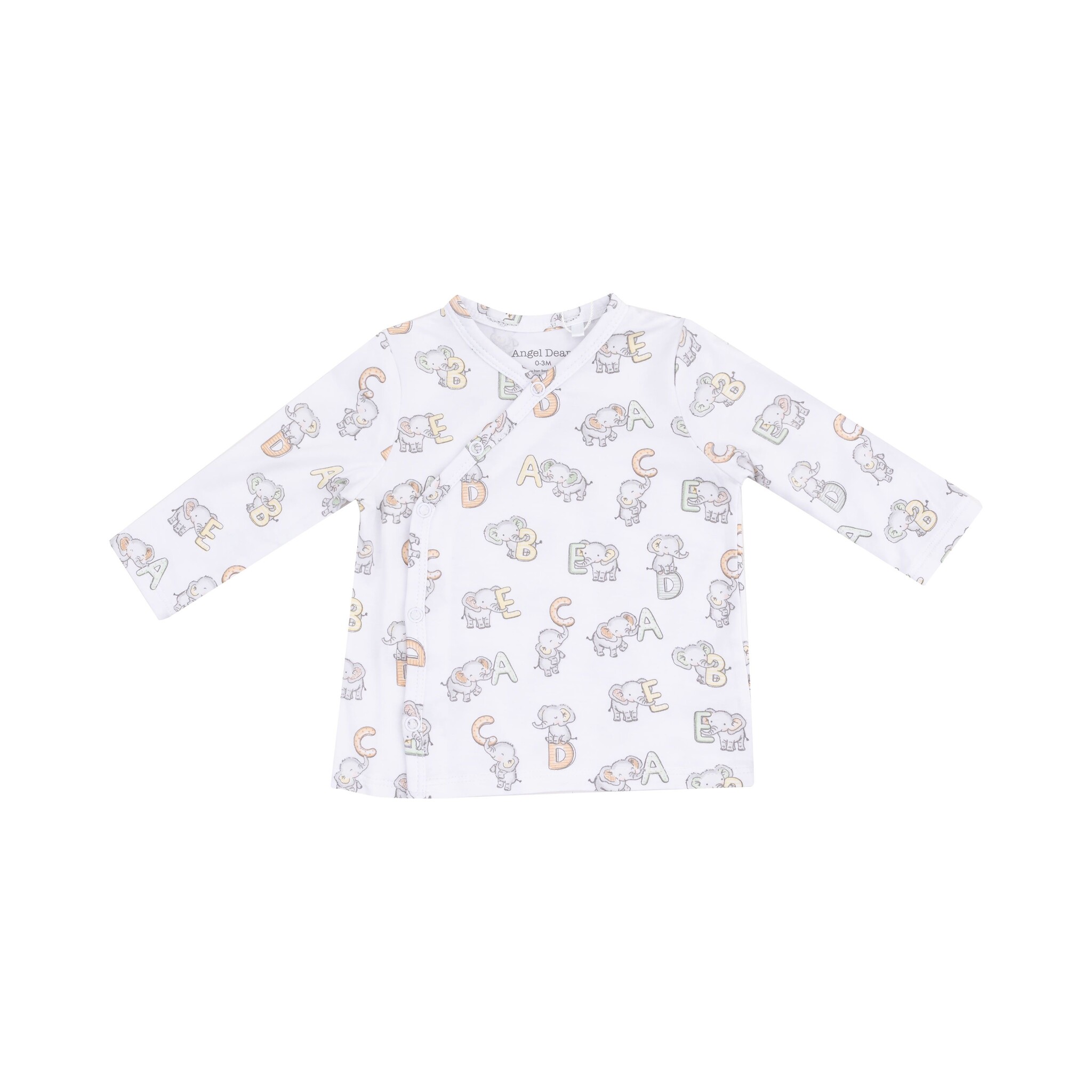 Angel Dear Vintage Elephant ABC Tmh Set With Roll Over Cuff Pant