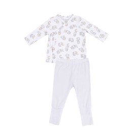 Angel Dear Vintage Elephant ABC Tmh Set With Roll Over Cuff Pant