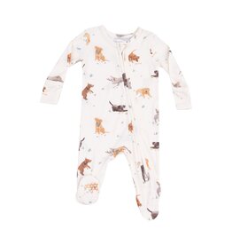 Angel Dear Watercolor Puppies 2 Way Zipper Footie