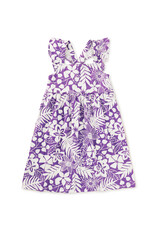 Tea Collection Ruffle Strap Dress Tropical Foliage