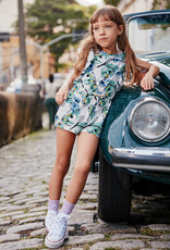 Tea Collection Flutter Sleeve Romper Carnival Butterfly