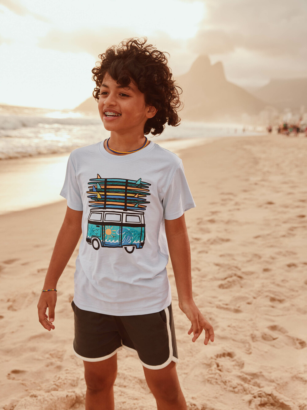 Tea Collection Surf Van Graphic Tee Skyride