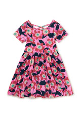 Tea Collection SS Ballet Dress Block Print Passion Flower